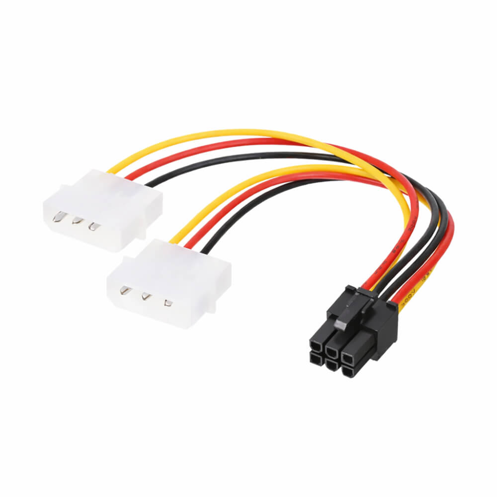 6 Pin Ekran Kartı Power Güç Kablosu PCI-EX Molex 4 Pin