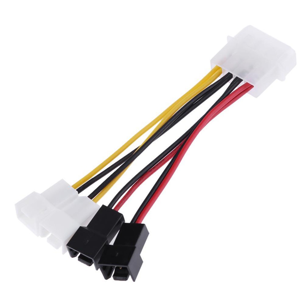 4 Pin Molex 3 Pin Fan Bağlantı Kablosu Dönüştürücü Çoklayıcı 4 Adet Fan Desteği