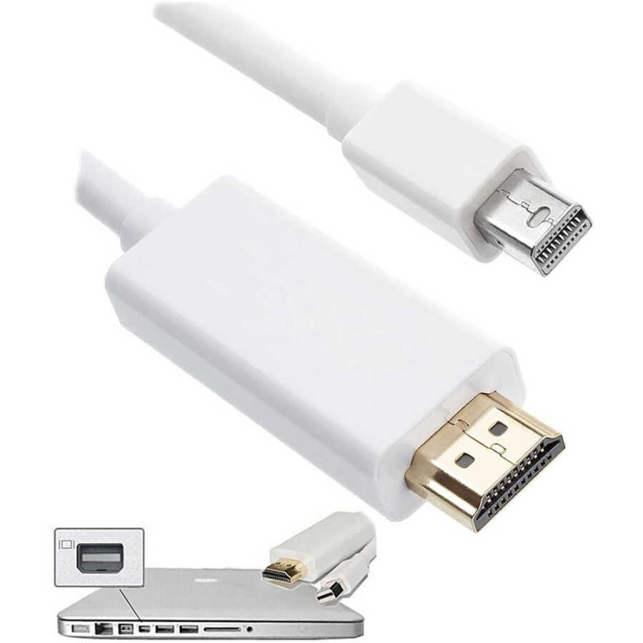 Mini Displayport to Hdmi Kablo Minidisplayport Thunderbolt Macbook - 1.8m