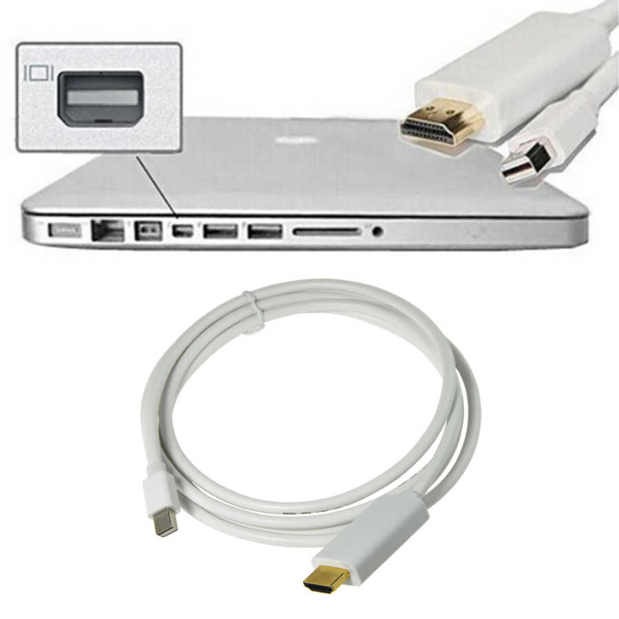 Mini Displayport to Hdmi Kablo Minidisplayport Thunderbolt Macbook - 1.8m