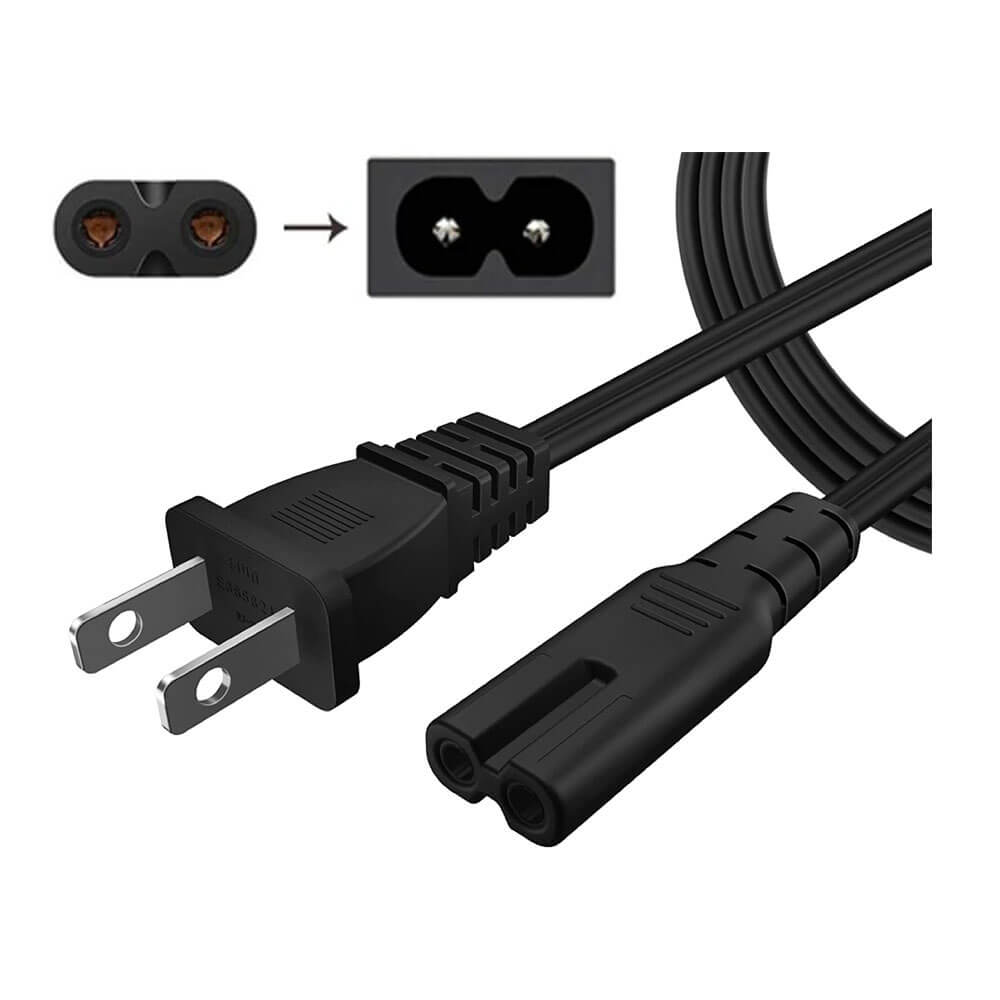 Amerikan USA Fiş Priz 2 Pin Power Kabo Güç Kablosu - 1.5 mt