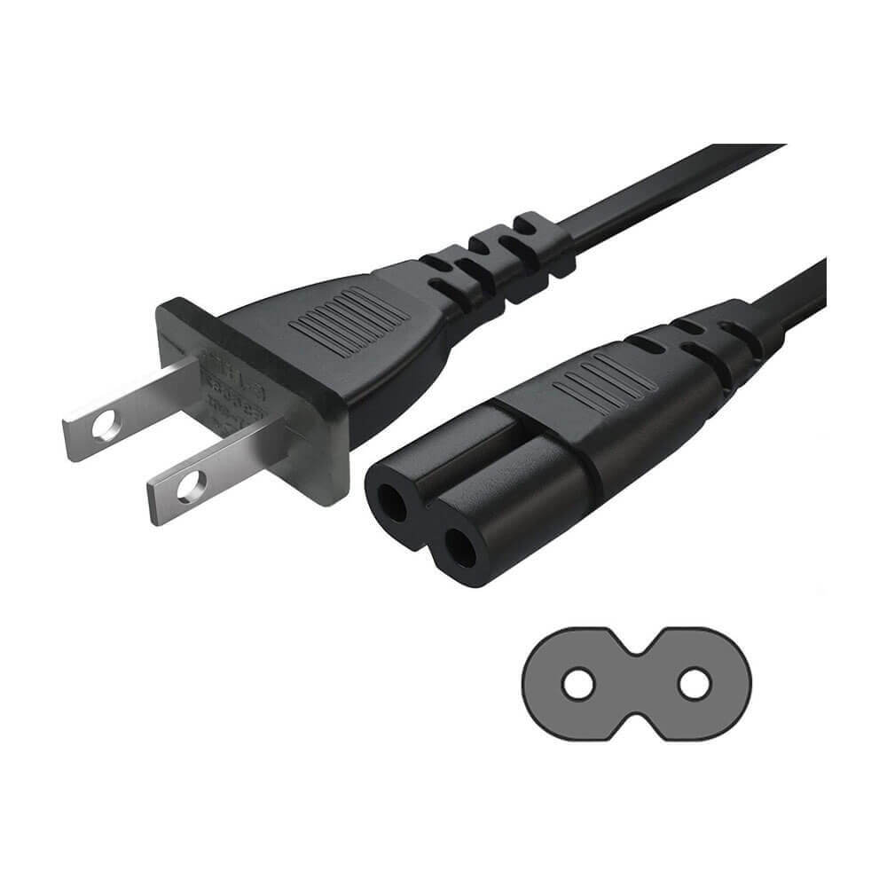 Amerikan USA Fiş Priz 2 Pin Power Kabo Güç Kablosu - 1.5 mt