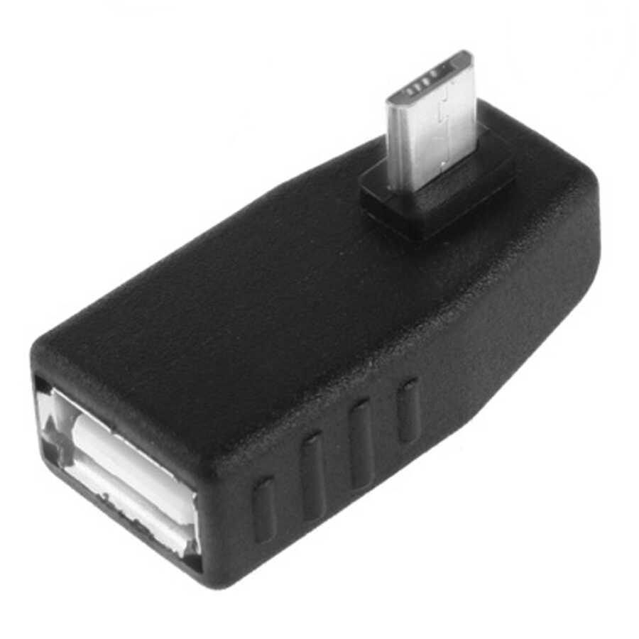 Micro USB OTG Çevirici 90 Derece Samsung Sony LG Xioami Huawei