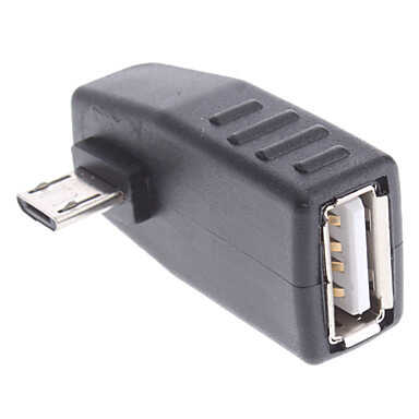 Micro USB OTG Çevirici 90 Derece Samsung Sony LG Xioami Huawei