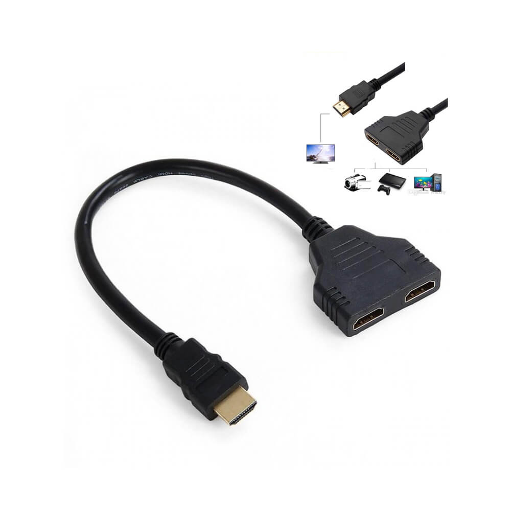 2 Port Kablolu Hdmi Çoklayıcı Switch - 2 Giriş 1 Çıkış Çoğaltıcı