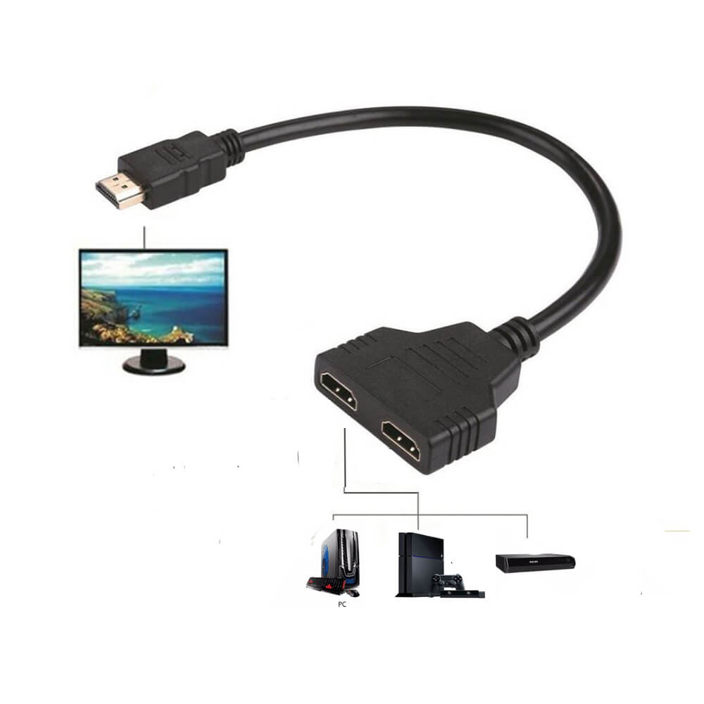 2 Port Kablolu Hdmi Çoklayıcı Switch - 2 Giriş 1 Çıkış Çoğaltıcı