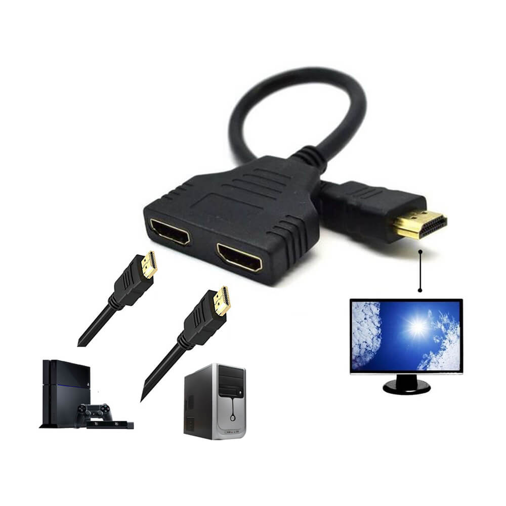 2 Port Kablolu Hdmi Çoklayıcı Switch - 2 Giriş 1 Çıkış Çoğaltıcı