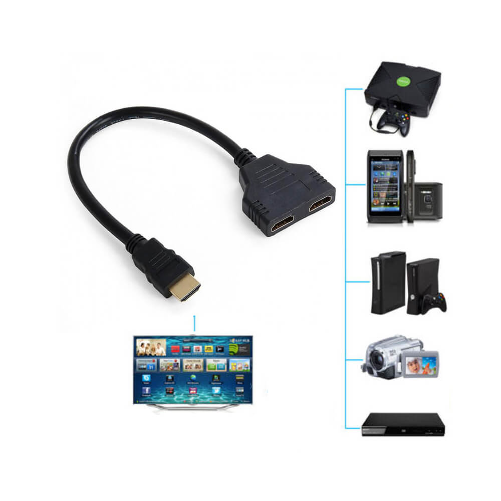2 Port Kablolu Hdmi Çoklayıcı Switch - 2 Giriş 1 Çıkış Çoğaltıcı