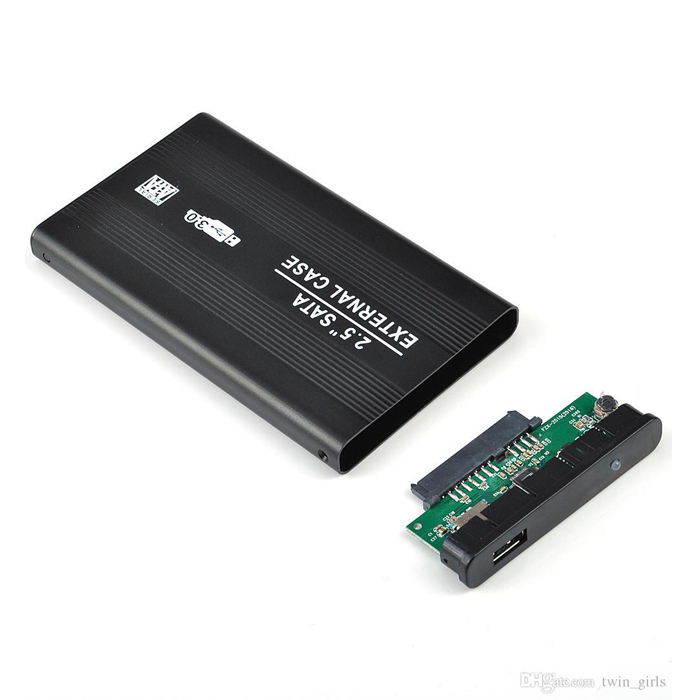 2.5" Usb 3.0 Sata Hdd Harddisk Kutusu Alüminyum Gövde - Harici Hdd Kutu - Siyah