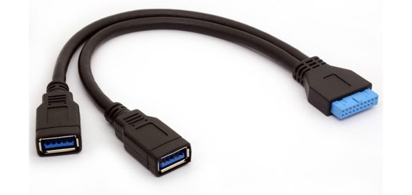 2 Port Usb 3.0 Dişi Anakart 20 Pin 2Xusb Uzatma Kablosu 19 Pin