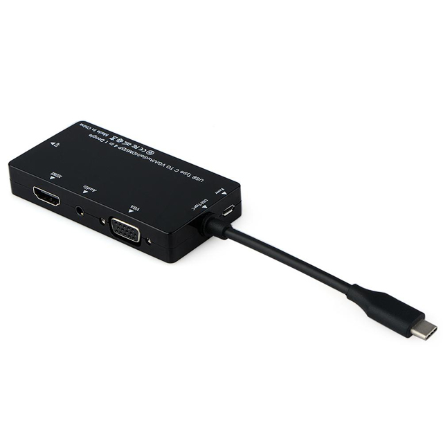 Usb 3.1 Type C To Hdmi Vga Displayport Ses Combo Çevirici 4 In 1