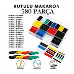 Isı Shrink Boru Daralan Makaron Kablo Yalıtım - 580 Adet 16 Boy