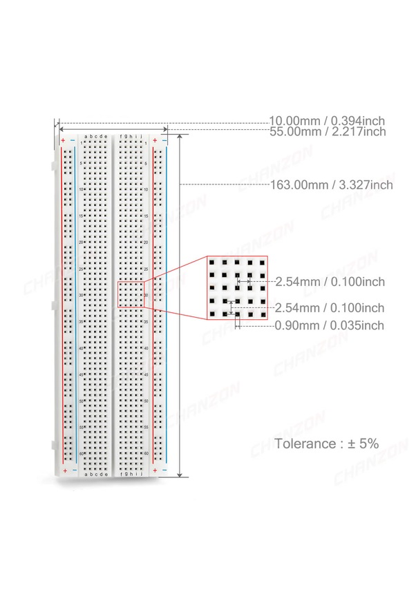 Breadboard Mb-102 830 Hücre Mb102 Büyük Boy Bread Board Proto