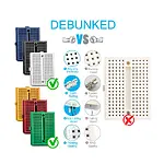 Mini Yapışkanlı Breadboard - 170 Pin - 4.5*3.5Cm Mavi