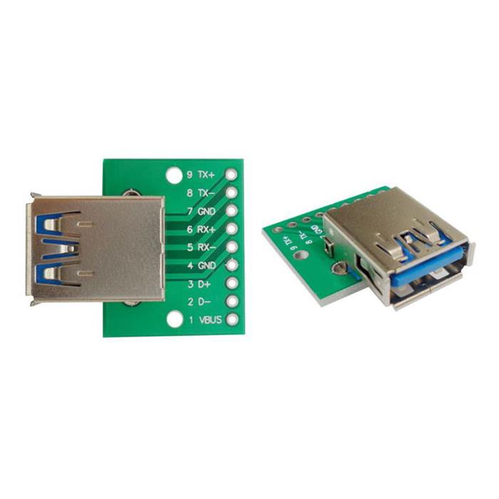 Usb 3.0 A Dişi Dıp Dönüştürücü Adaptör Kartı 9 Pin 2.54mm Pcb Dönüştürücü - 2 Adet
