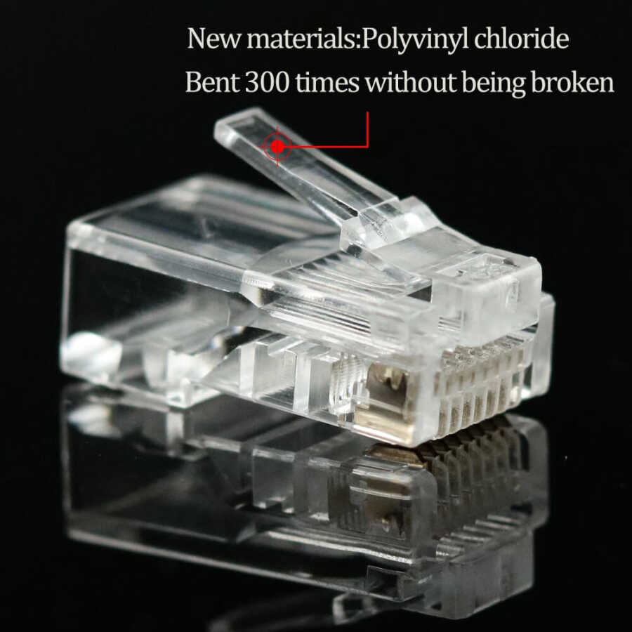 EZ RJ45 Cat5/Cat6 Yeni Nesil Konnektör-Delikli Konnektör
