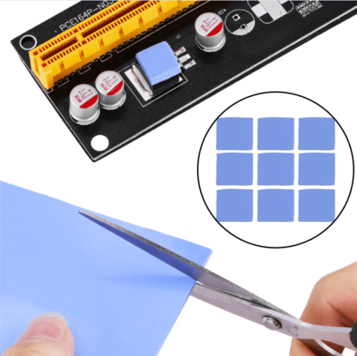 3.0Mm x 100 x 100Mm Chipset Soğutucu Termal Pad Ped 10 x 10Mm Kesilmiş