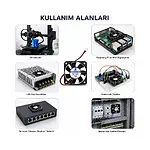 12V Fan 60 x 60 x 10Mm Soğutucu Fan 6Cm Fan 6 Cm Fan Cooler