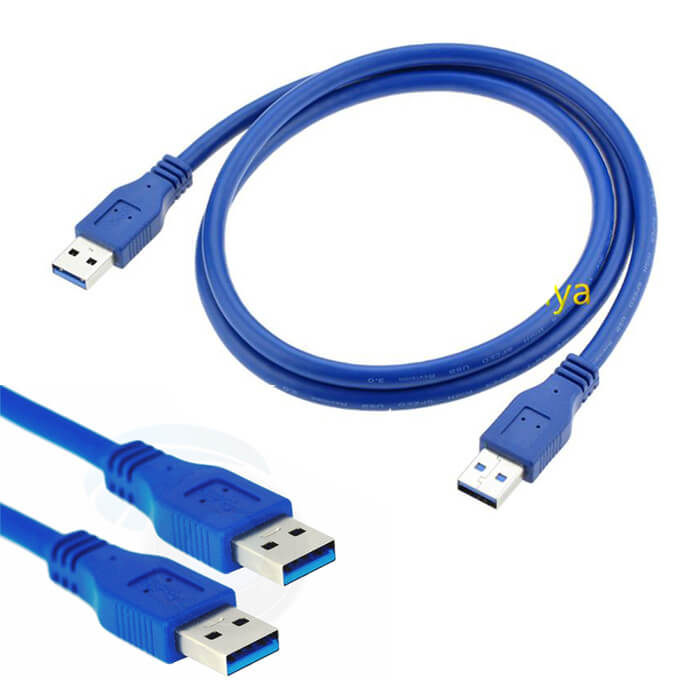 Usb 3.0 Erkek Erkek Kablo Mavi - Iki Ucu Erkek Usb Kablo - 3 Mt