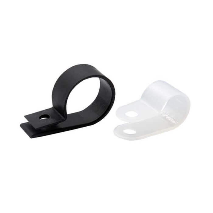 30Mm R Tipi Kelepçe Plastik Kablo Klipsi - Kablo Toplayıcı Beyaz