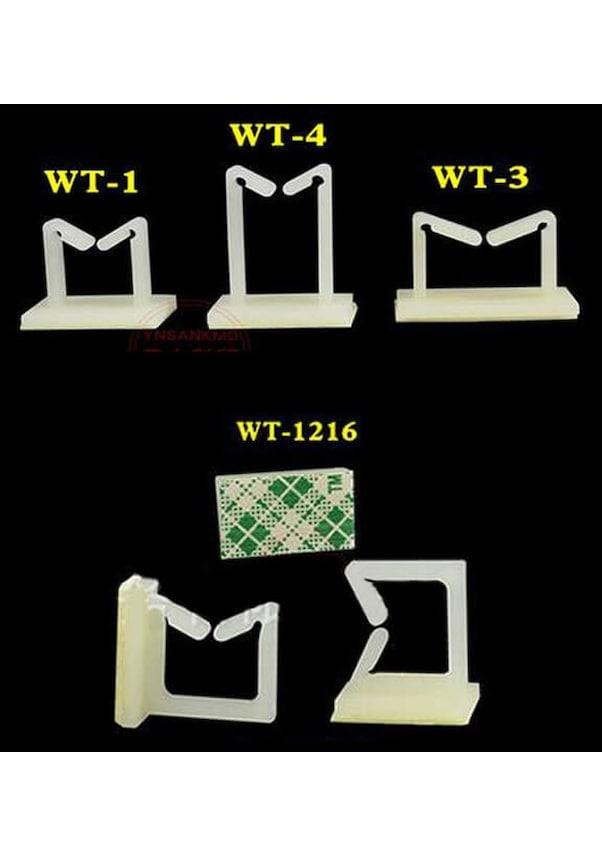 Wt-1216 Geçmeli Kablo Klipsi - Toplayıcı - Yapışkanlı - Sabit Kelepçe