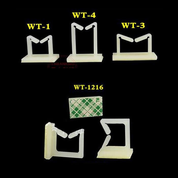 Wt-4 Geçmeli Kablo Klipsi -Toplayıcı - Yapışkanlı - Sabit Kelepçe
