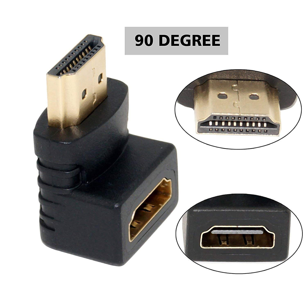 Hdmı Dirsek 90 Adaptörü Hdmı Erkek Dişi - Hdmı L Çevirici Uzatma