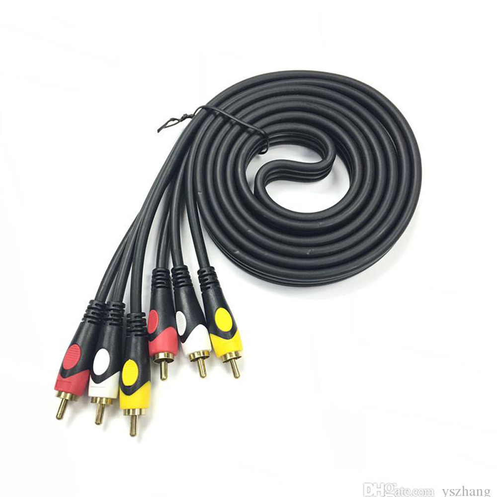 5M 3 Rca To 3 Rca Ses Video Sinyal Kablosu Özel Bakır Seri