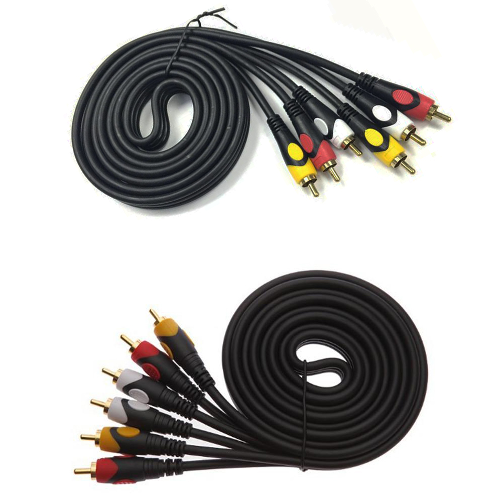 5M 3 Rca To 3 Rca Ses Video Sinyal Kablosu Özel Bakır Seri