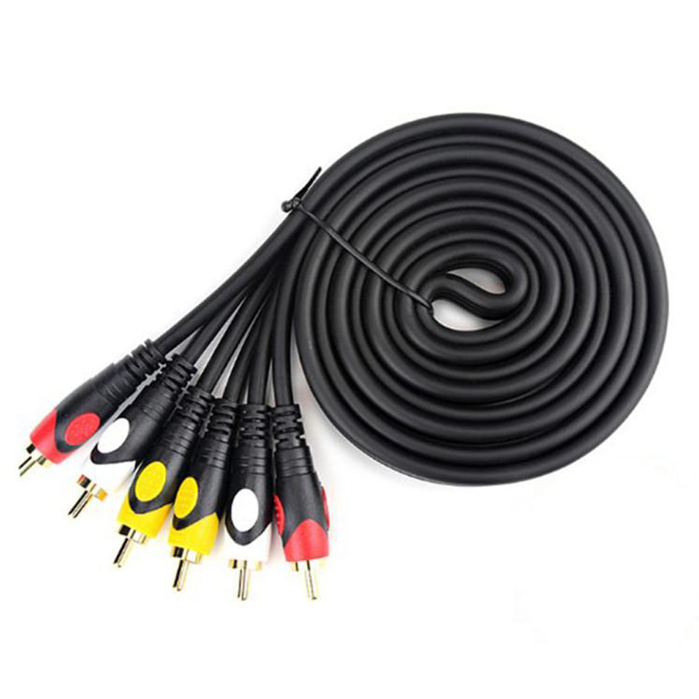 10M 3 Rca To 3Rca Ses Video Sinyal Kablosu - Özel Bakır Seri