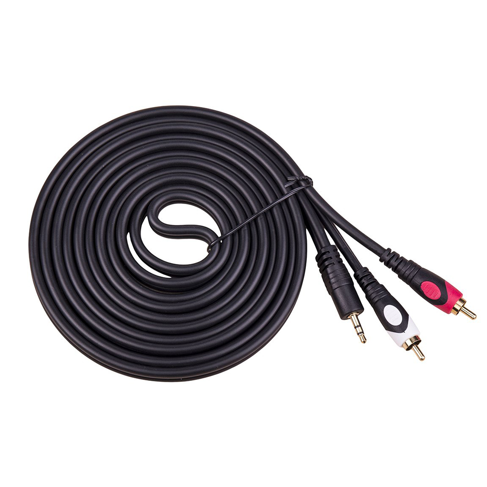 10M Stereo To 2 Rca Ses Kablosu - Özel Bakır Seri - 10 Metre