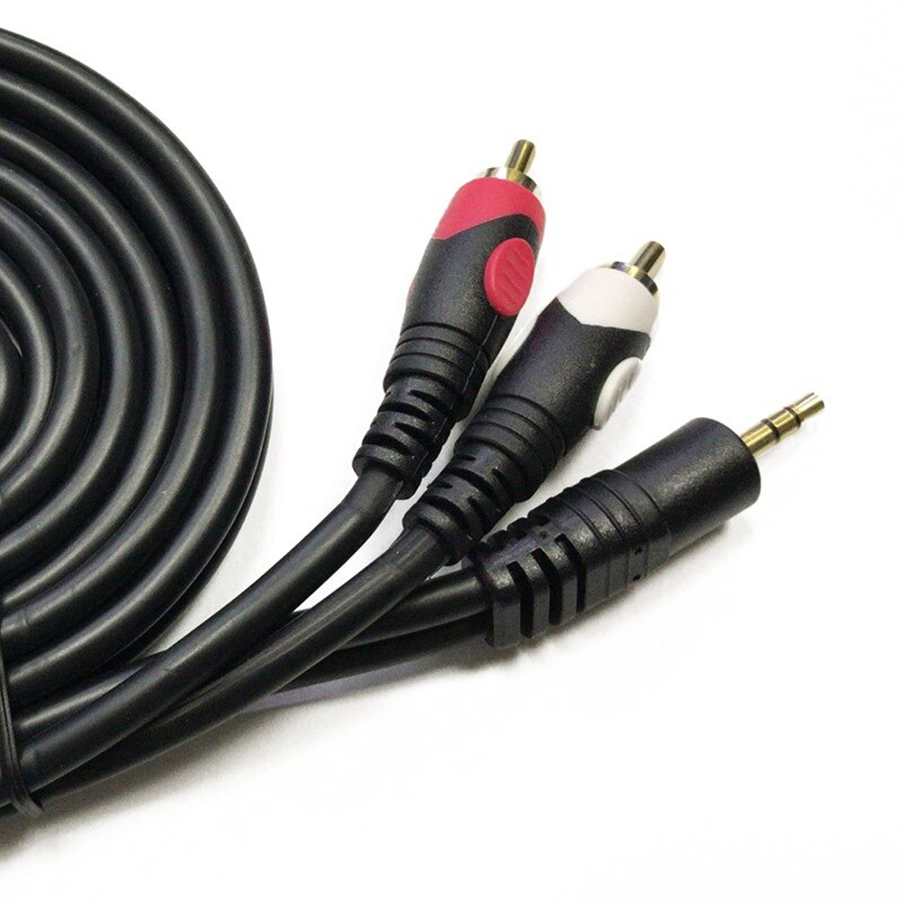 10M Stereo To 2 Rca Ses Kablosu - Özel Bakır Seri - 10 Metre