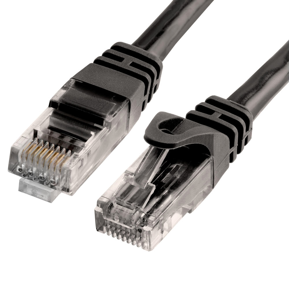 0.2 Metre 20Cm Cat6 Kablo - 23 Awg - Siyah