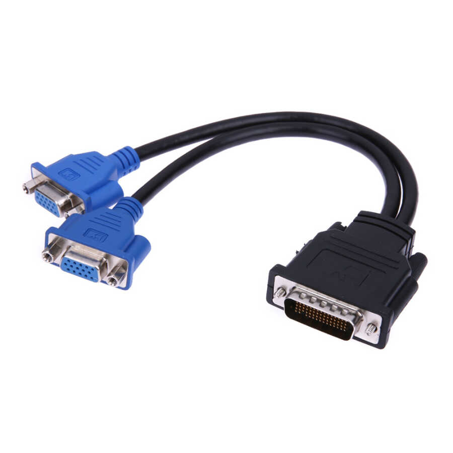 DMS-59 DMS59 Vga Splitter Kablo - 59 Pin Dvi to 2 Vga Çevirici