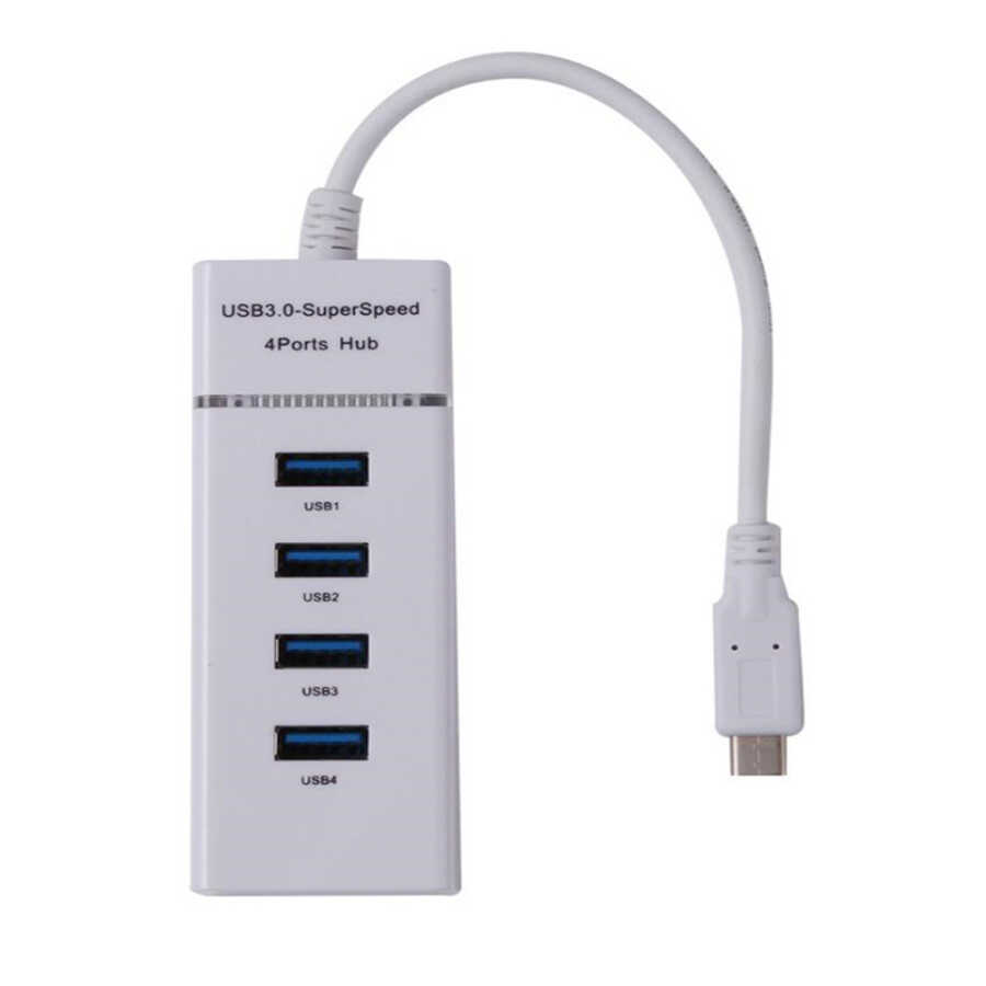 USB Type C to 4 Port Usb 3.0 Çevirici Hub Çoklayıcı Type-C