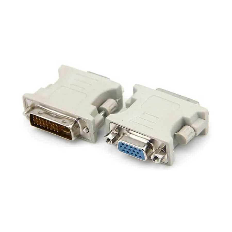 Dvi 24+5 Erkek to Vga Dişi Çevirici Dönüştürücü - Dvi Vga Adaptör