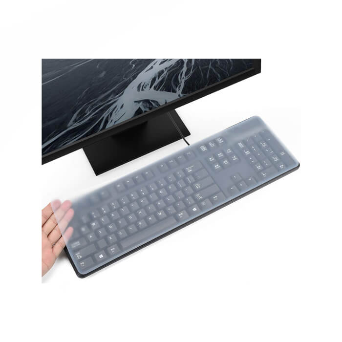 Bilgisayar Pc Klavye Silikon Koruyucu - 45*14Cm