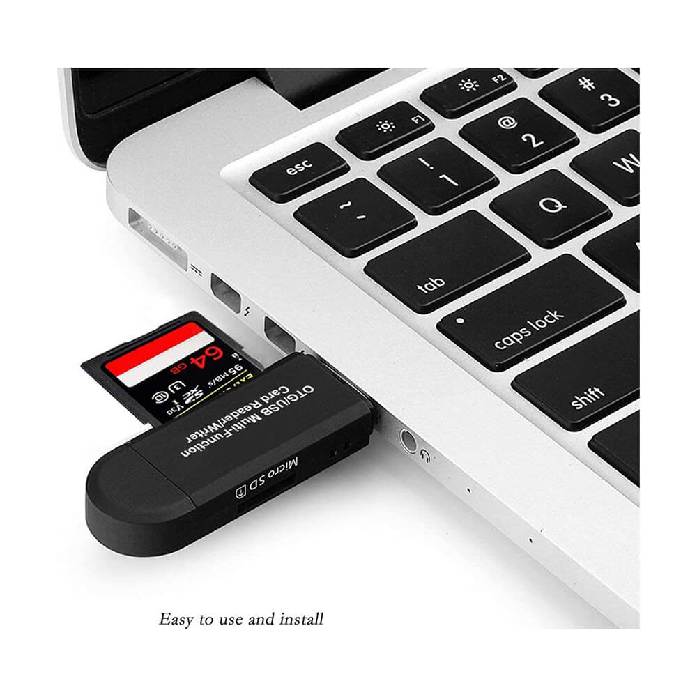 Type C / Micro Usb / Usb Çoklu Kart Okuyucu - Otg Çevirici