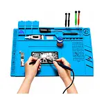 S160 Isıya Dayanıklı Silikon Ped Mıknatıslı Tamir Pedi 45x30cm