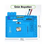 S160 Isıya Dayanıklı Silikon Ped Mıknatıslı Tamir Pedi 45x30cm