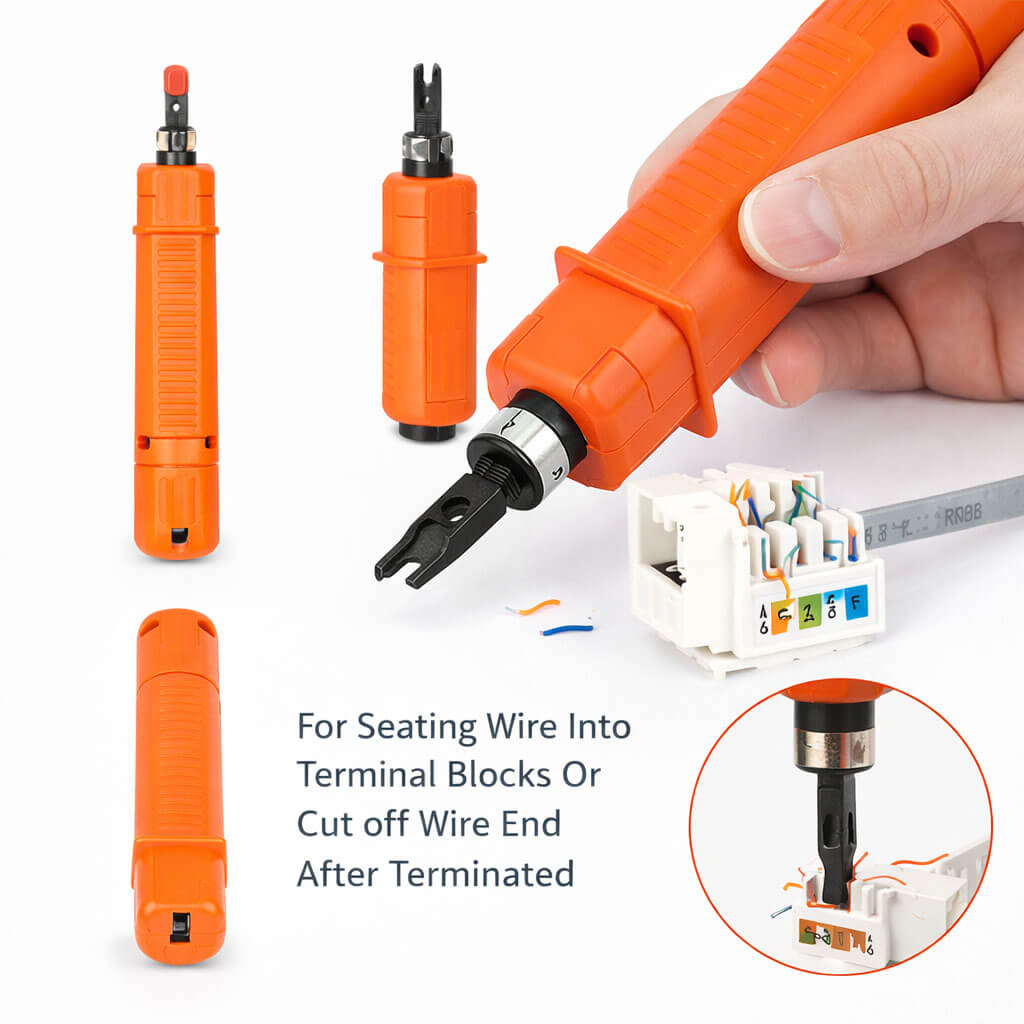 Ht-314b Data Irtibatlama Aleti - Kesici Ile Punchdown Tool Krone Pense