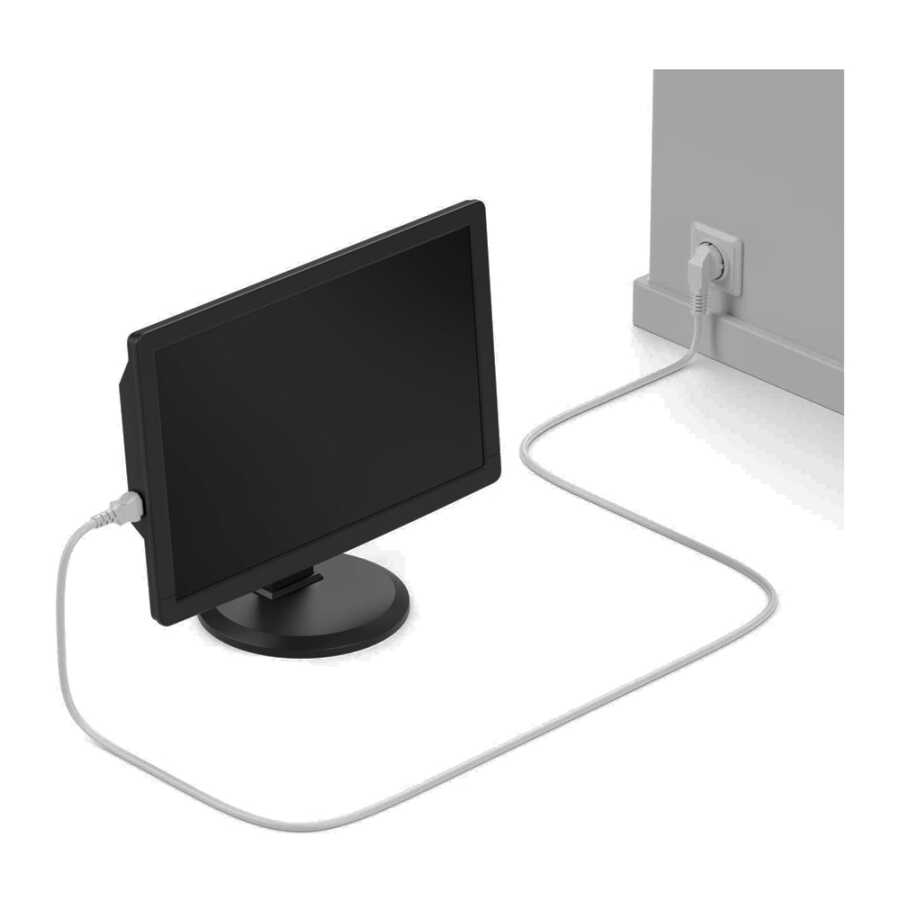 C13 Power Kablo Kasa Monitör Ekran Power Güç Kablosu - Standart Power Kablosu - 1.5 mt