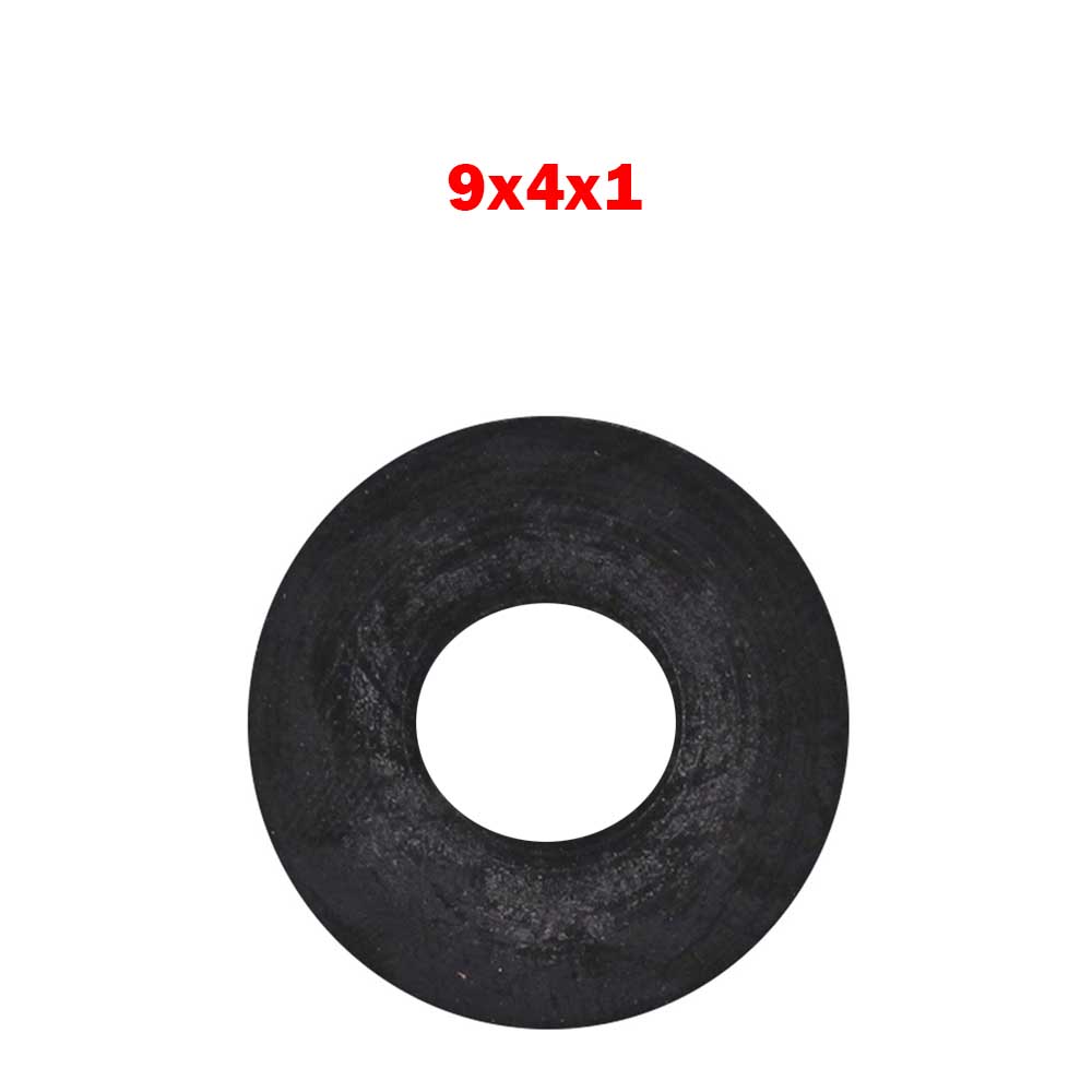 9X4X1 Plastik Rondela Siyah