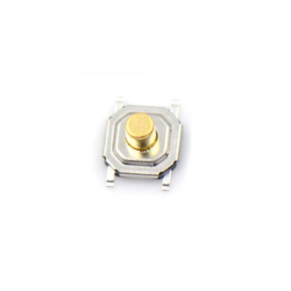 Metal Push Button 4X4 5Mm Buton Bakır Kafalı