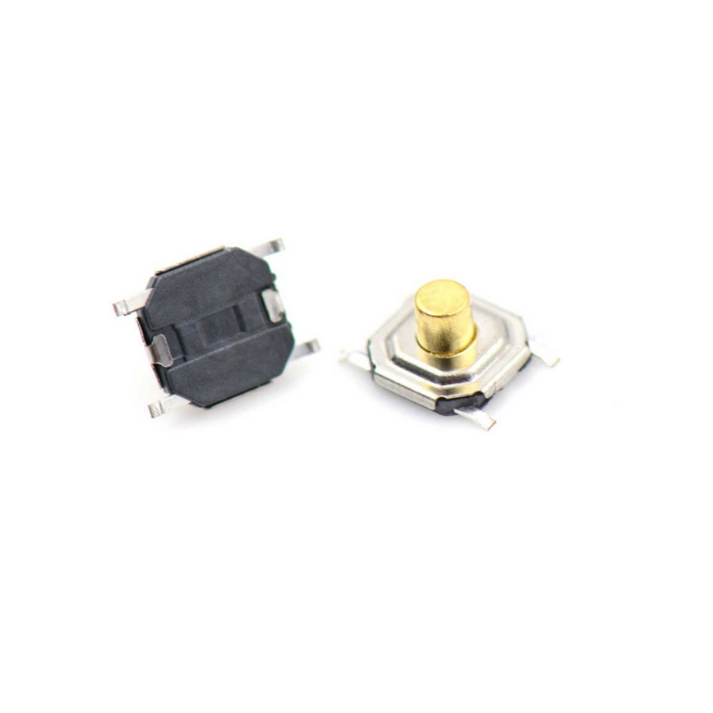Metal Push Button 4X4 5Mm Buton Bakır Kafalı