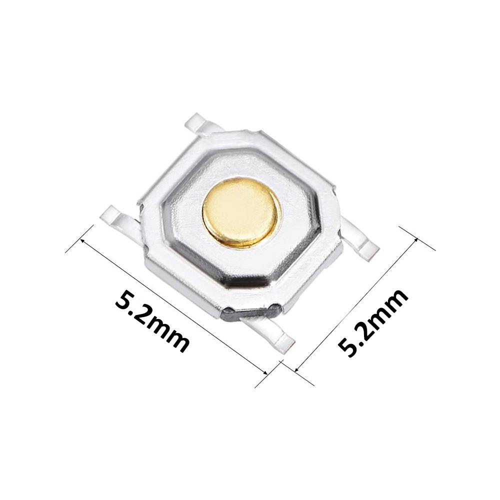 Metal Push Button 5.2X5.2 5Mm Buton Bakır Kafalı