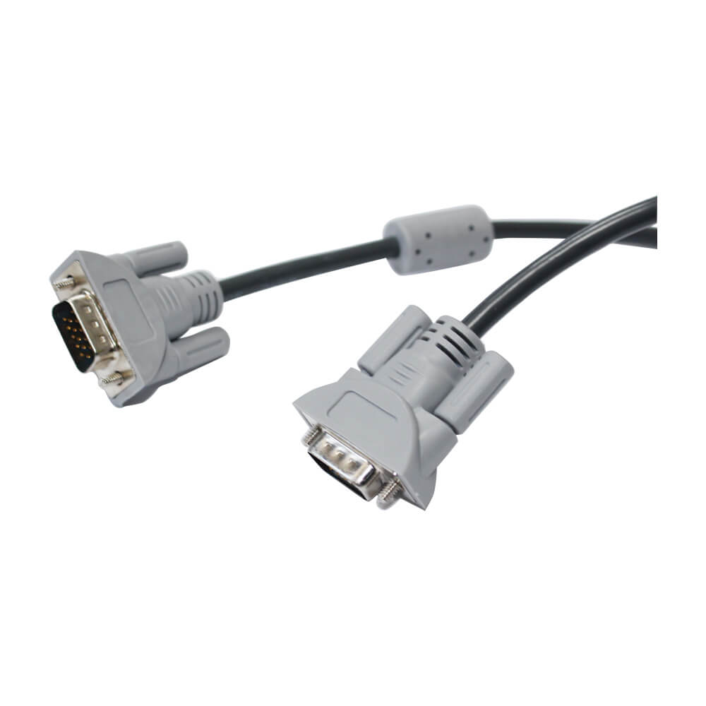50M Metre Erkek-Erkek Vga Kablo Ekran Kablosu Gri