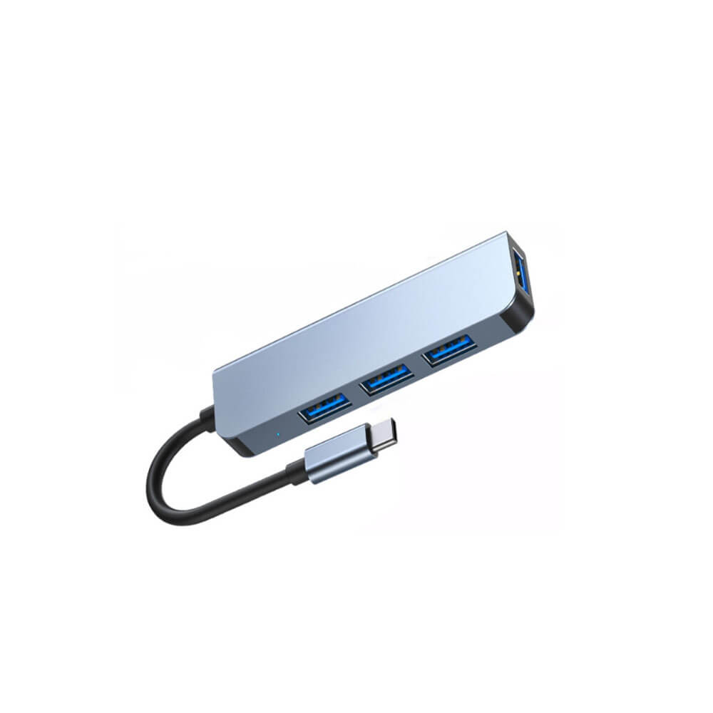 Type C 4 Port Usb 3.0 Hub Usb C Çoklayıcı Alüminyum Gövde