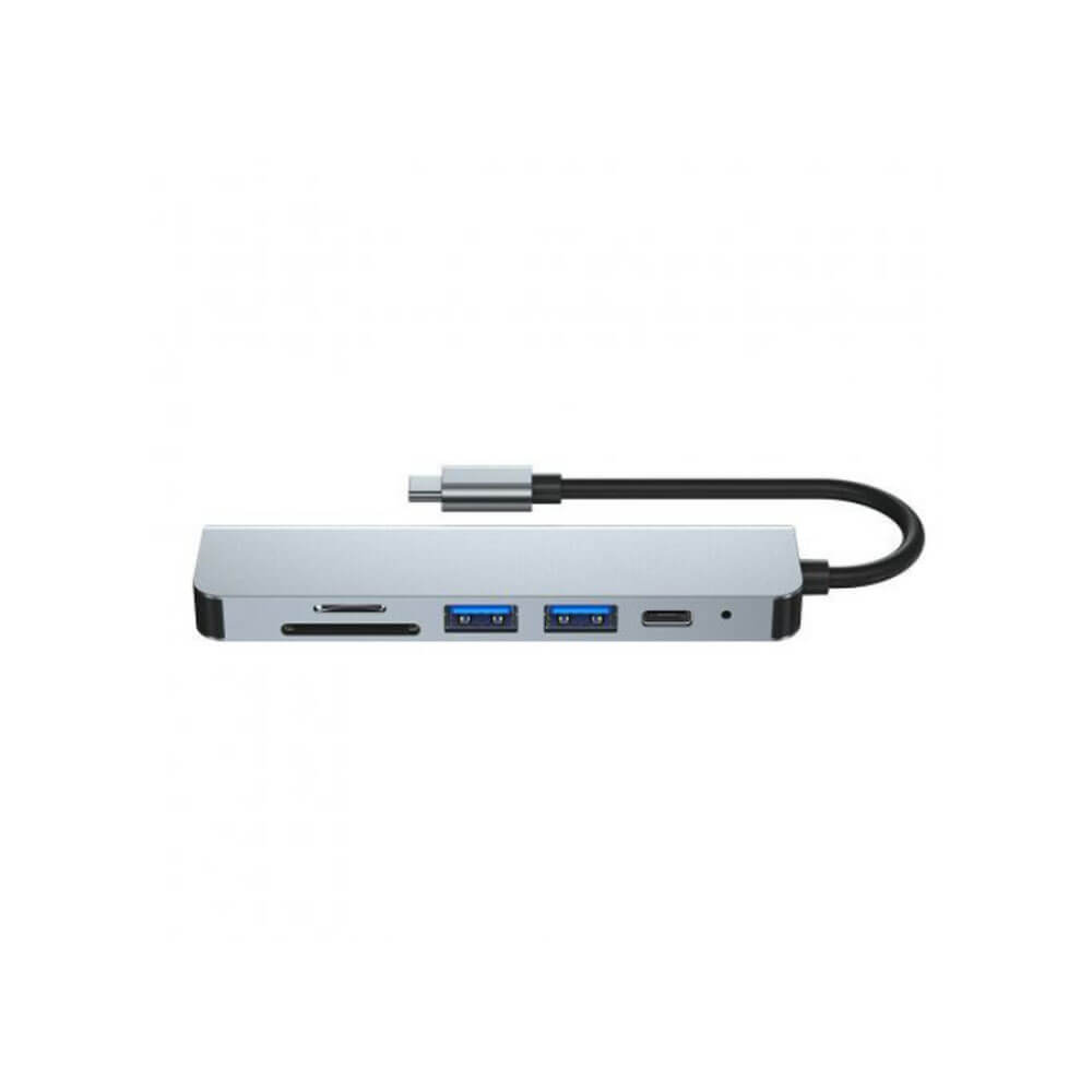 6 In 1 Type C To Hdmı / 2 USB 3.0- USB-C Pd- Sd Tf Çevirici Kablo