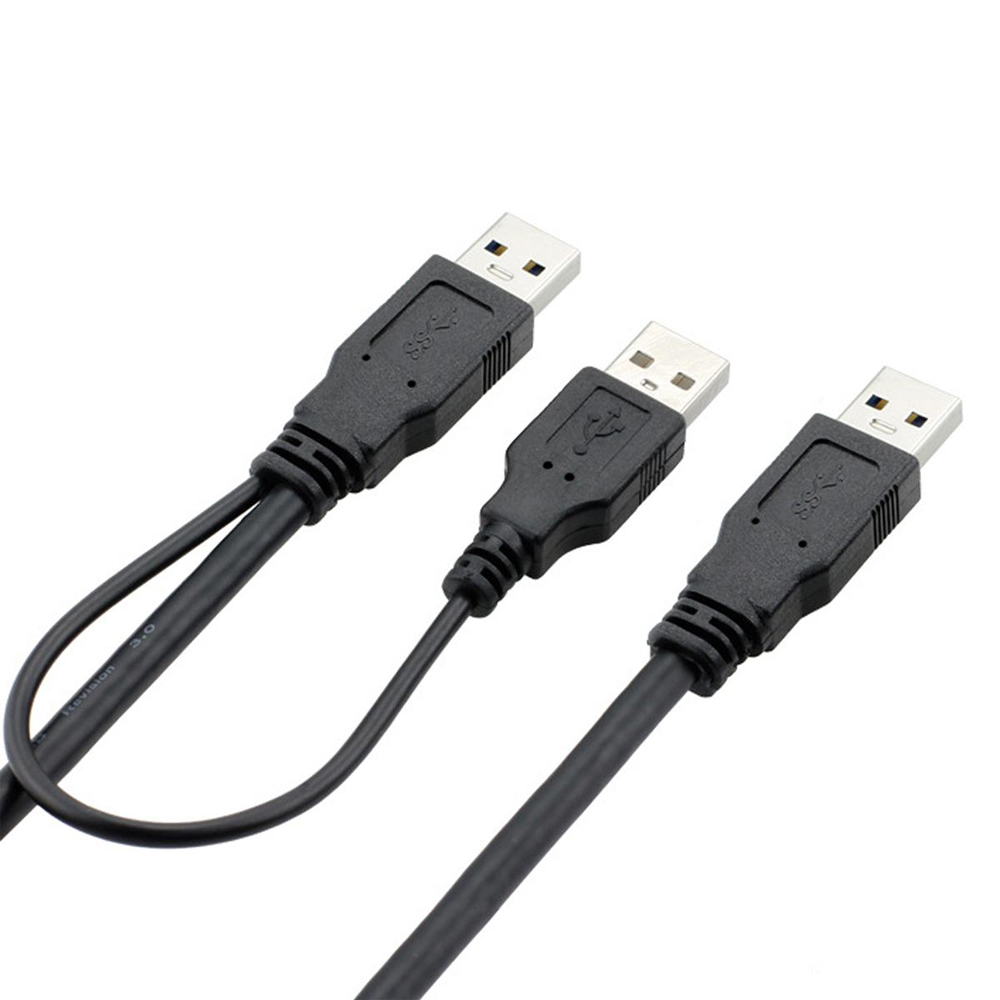 Harici Diskler Için Usb Y Kablo 3 Ucu Usb Kablo